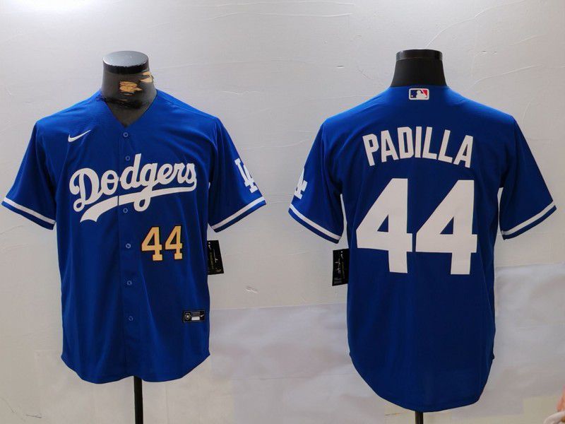 Men Los Angeles Dodgers 44 Padilla Blue Game 2024 Nike MLB Jersey style 4